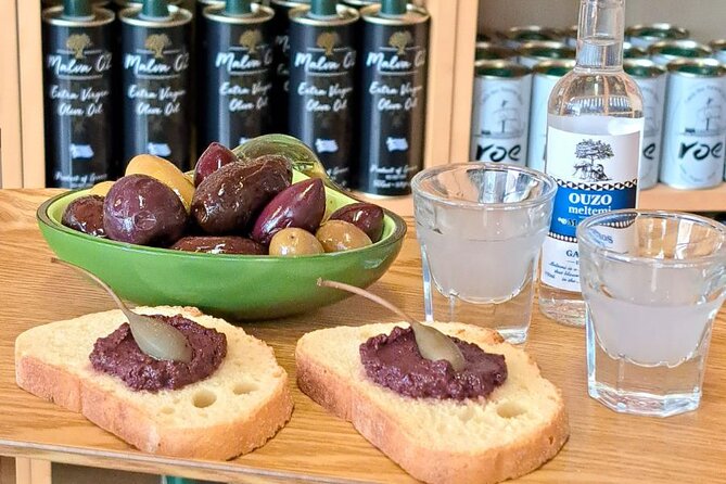 Greek Olives and Olive Oil Tasting in Athens - Sampling the Olive Oil Menu