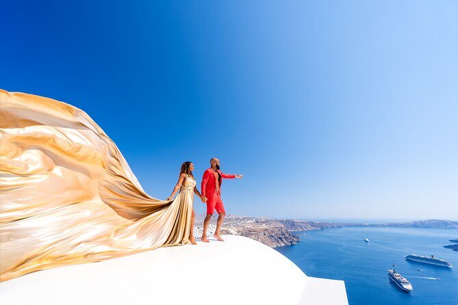GROUP FLYING DRESS PHOTOSHOOT in Santorini - Practical Details and Considerations
