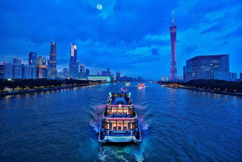 Guangzhou:Pearl River Night Cruise-LuxuryOutdoor Seat(Adult) - Key Points