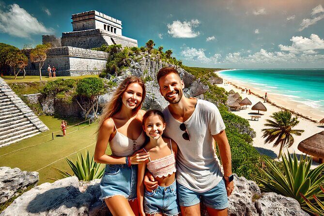 Guided tour to Tulum majestic Ruins + Cenote swim + Lunch - Key Points