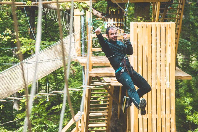 Guided treetop adventure course in the heart of Nantes - Key Points