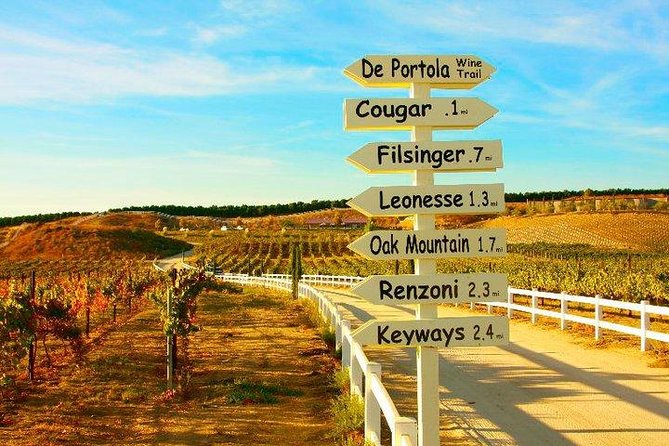 Guided Wine Tasting Tour of Temecula - Schedule and Availability
