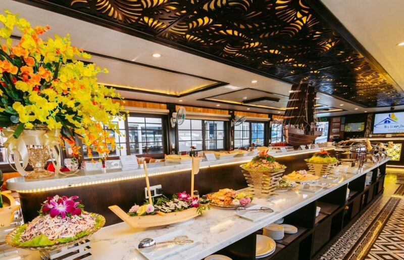 Ha Long Bay: 1 Day Cruise, Cave, Island, Kayak & Buffet - Welcome Aboard and Lunch