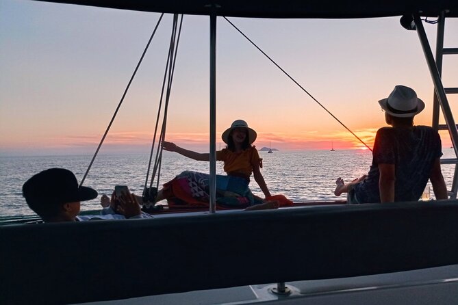 Half-Day Exclusive Catamaran Cruise in Santorini With Meal and Open Bar - Maximum Travelers and Accessibility Information