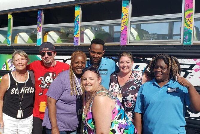 Half Day St. Kitts Party Bus City Excursion and Beach - The Group Size and Atmosphere