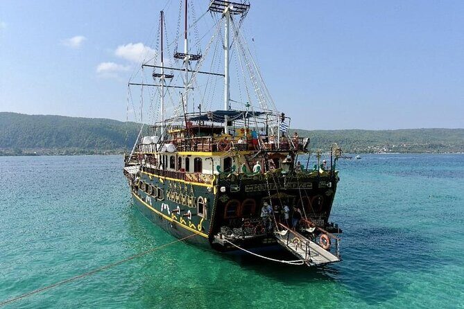 Halkidiki Blue Lagoon Cruise On A Pirate Boat From Thessaloniki - Transportation and Group Size