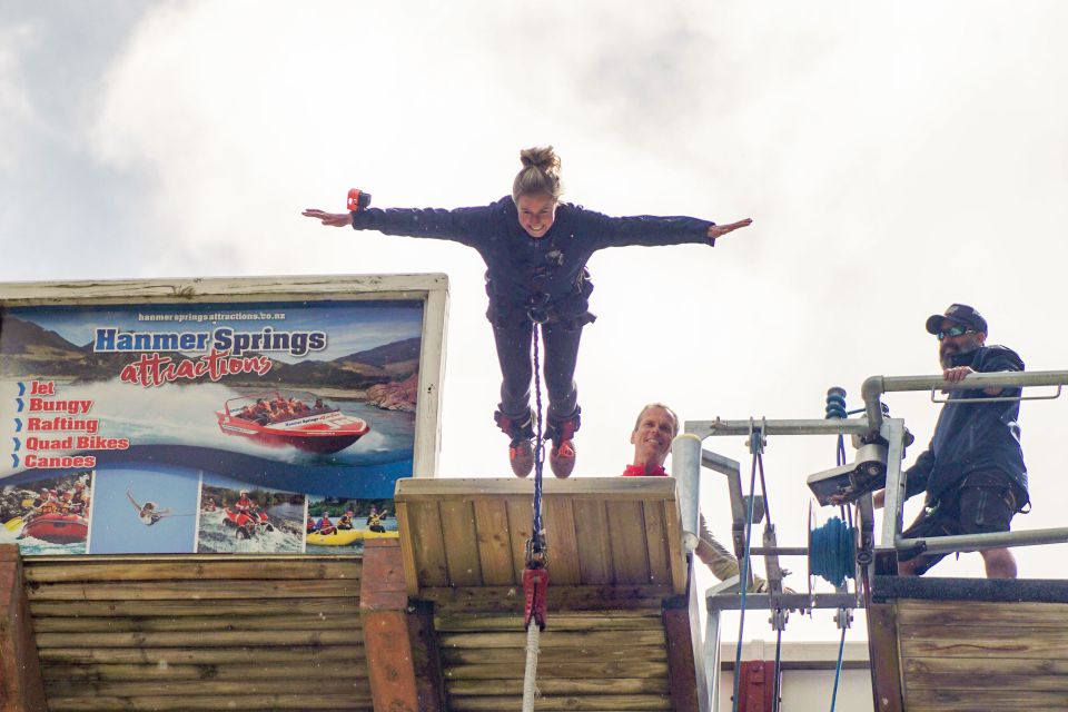 Hanmer Springs: Jet Boat, Quad Bike and Bungy Jump Combo - Take the Plunge With Bungy Jumping