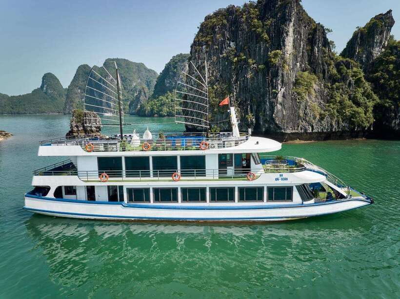 Hanoi: Full-Day Ha Long Bay on Luxury Cruise With Lunch - Included Services and Amenities