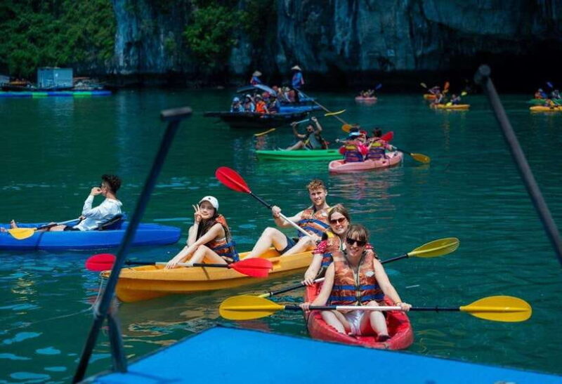 Hanoi: Fullday Halong Bay 5 Star, Jacuzzi, Buffet,Kayak,Swim - Relaxation and Scenic Views From the Boat