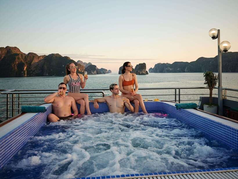 Hanoi: Halong Bay Cruise With Kayaking and Titop Island - Culinary Delights on Board