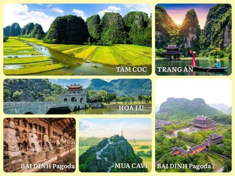 Hanoi: Ninh Binh, Trang An/Tam Coc, Mua Cave and Hoa Lu Tour - Included Services