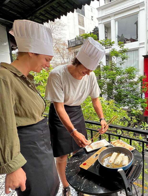 Hanoi: Traditional Cooking Class & Market Tour - Instructor Insights and Cooking Tips