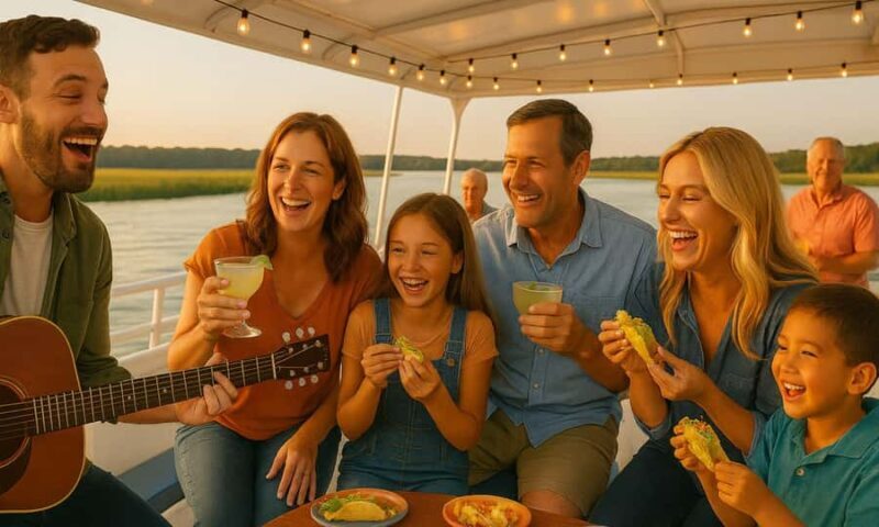 Happy Hour Cruise, Live Music & Taco Bar - Key Points