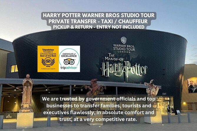 Harry Potter Warner Bros Studio Private Transfer Pickup & Return - Key Points