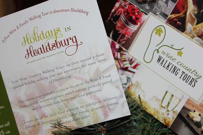 Healdsburg Wine & Food Holiday Walking Tour - Seasonal Inclusions