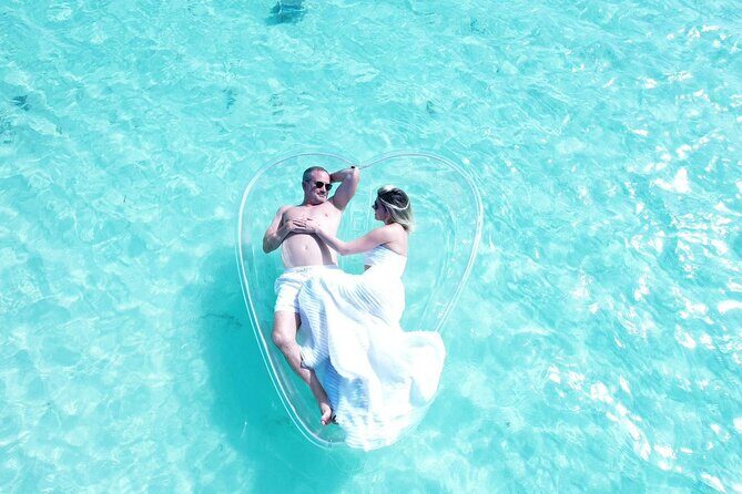 Heart shape Clear Kayak Drone shoots - Authentic Perspectives from Others