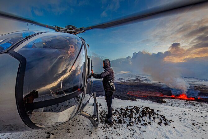 Helicopter Tour Over Icelands Reykjanes Volcano Eruption Site - Key Points