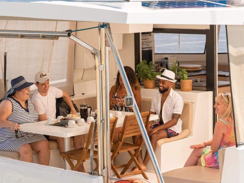 Hersonissos: Sunset Catamaran Cruise with Snacks and Drinks - The Food and Drink Experience