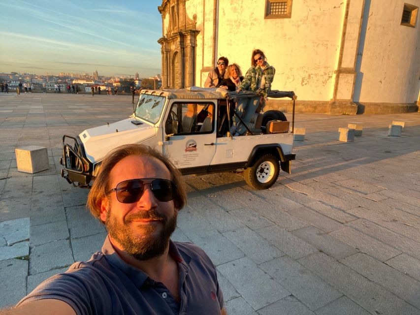 Historic Adventure Convertible UMM Portugues Military Jeep - Explore Portos Famous Sites