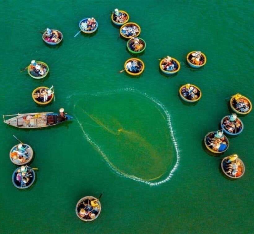 Hoi An: Bamboo Basket Boat Tour With Traditional Meal - Engage in Fishing Activities With Locals