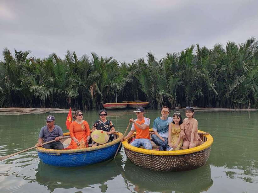 Hoi An Coconut Jungle Eco Tour and Transfer - Bamboo Basket Boat Experience