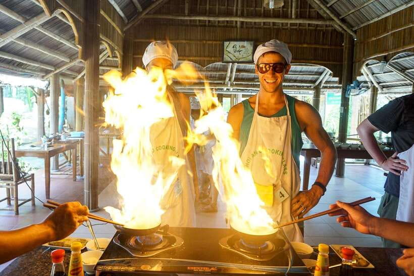 Hoi An: Cooking Class + Basket Boat (Free Transfer in Hoian) - Cooking Class Experience