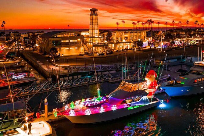 Holiday Lights Cruise Throughout Luxurious Newport Beach Harbor - Key Points