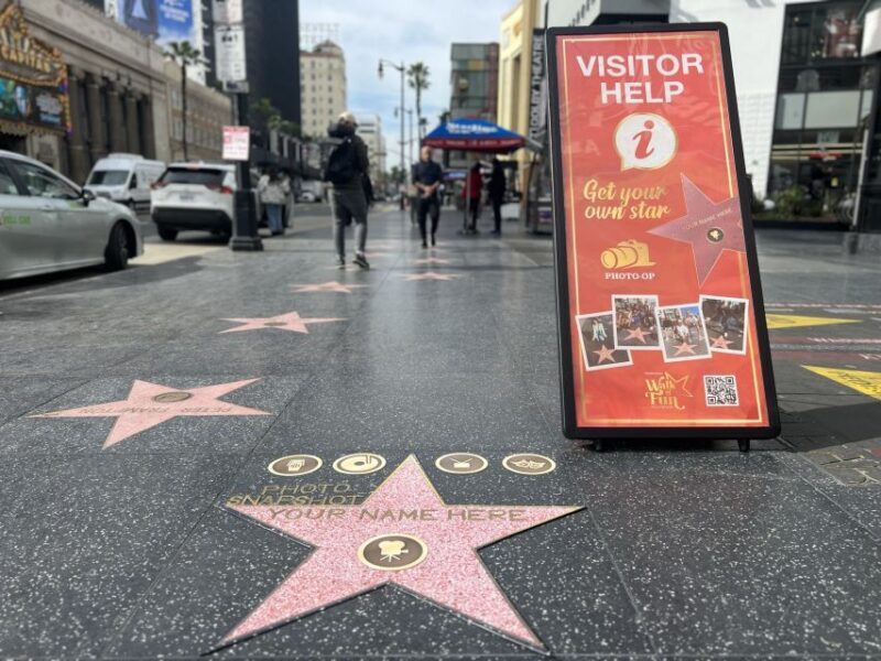 Hollywood: Make Your Own Star Walk of Fame Photo Experience - Authenticity and Value