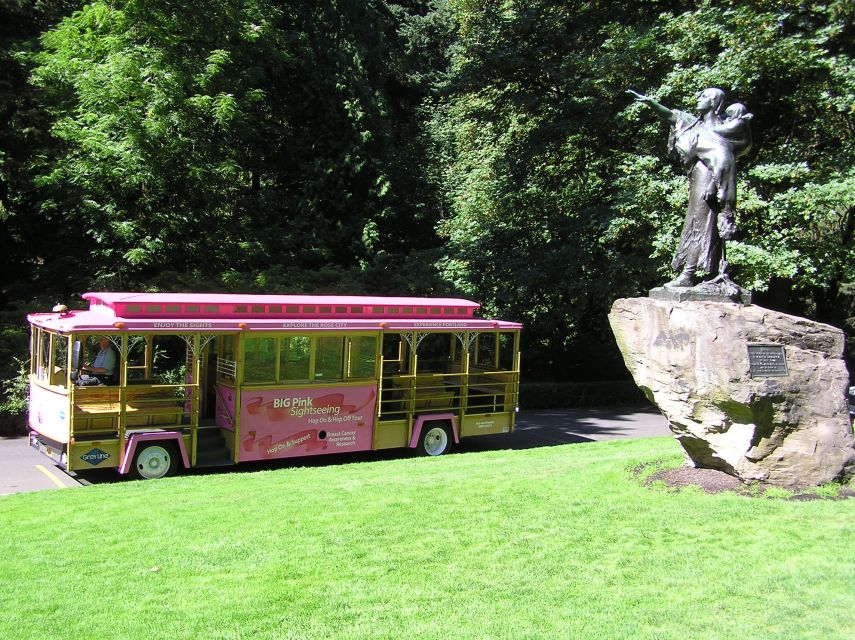 Hop-On Hop-Off Gray Line Pink Trolley Tour - 1 Day Ticket - Visit Rose Test Garden and Arboretum