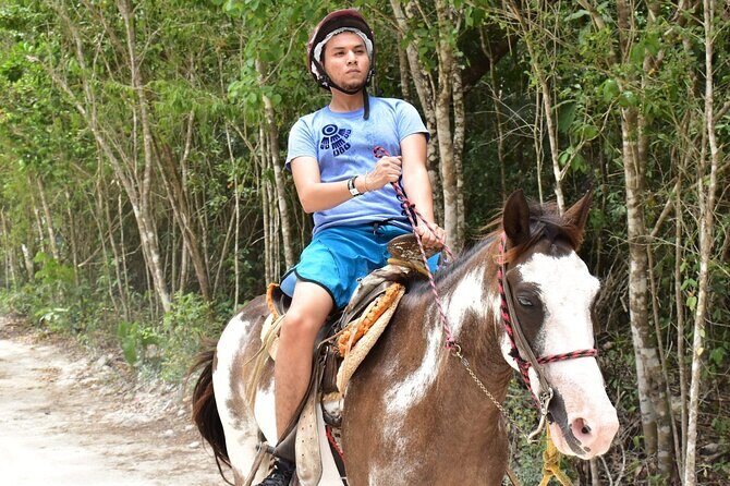 Horseback Ride, ATV's (Shared), Ziplines & Cenote Swim! From Cancun & Riviera - Key Points