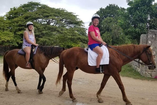 Horseback Ride n Swim and Green Grotto Adventure Tour from Falmouth - Key Points