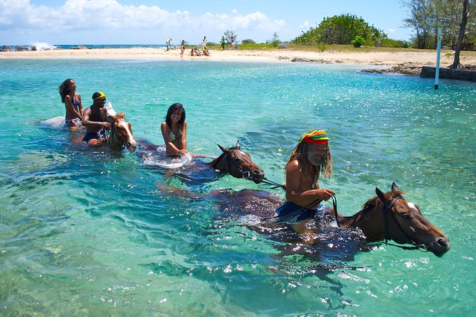 Horseback Ride N Swim and Green Grotto Adventure Tour From Falmouth - Swimming at the Beach