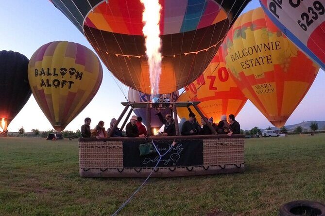 Hot Air Balloon Flight over the Yarra Valley - A Scenic Journey Above the Yarra Valley