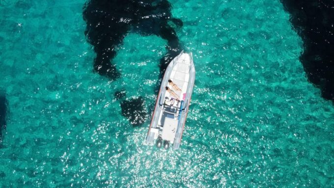 Ibiza: Speedboat Trip to Atlantis & Es Vedra Snorkel+Paddle - Relaxing at Cala Comte