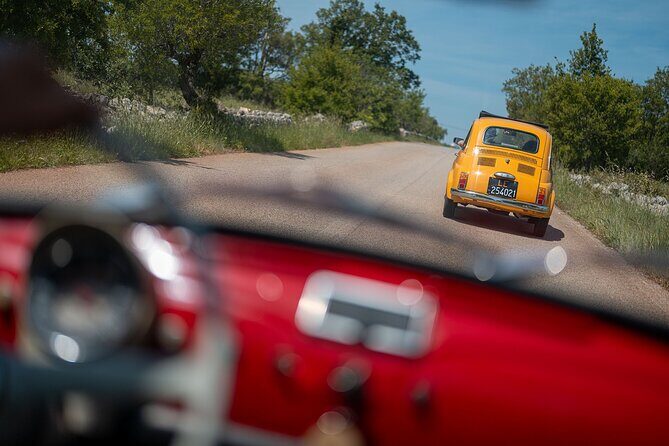 In Valle d'Itria on a vintage Fiat 500. Photo Quest Tour - Exploring the Valle dItria on a Vintage Fiat 500  