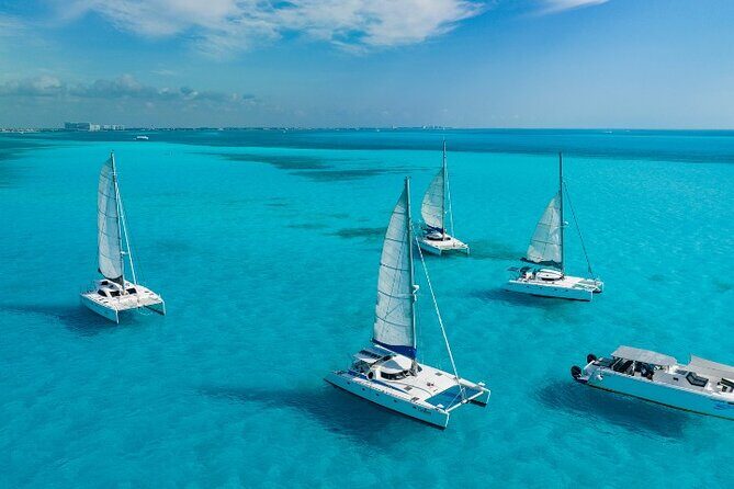 Isla Mujeres Catamaran Tour with Snorkeling, Open Bar & Buffet - Key Points