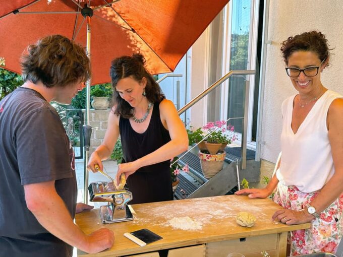 Italian Cooking Experience: Appetizer, Lasagna/Veggie, Tiramisu - Making the Lasagna/Veggie Lasagna