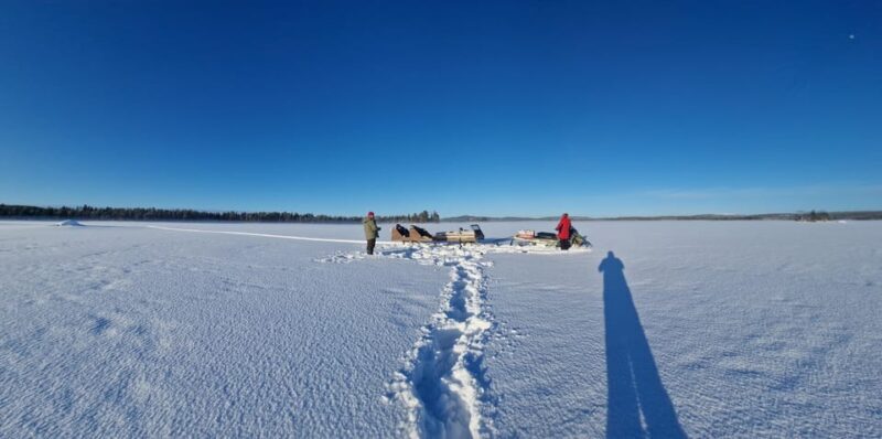 Ivalo:Sleighride Tour and Fishing on a Lake in the Wild - The Itinerary in Detail