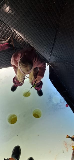 Ivalo:Sleighride Tour and Fishing on a Lake in the Wild - Authenticity and Local Flavor