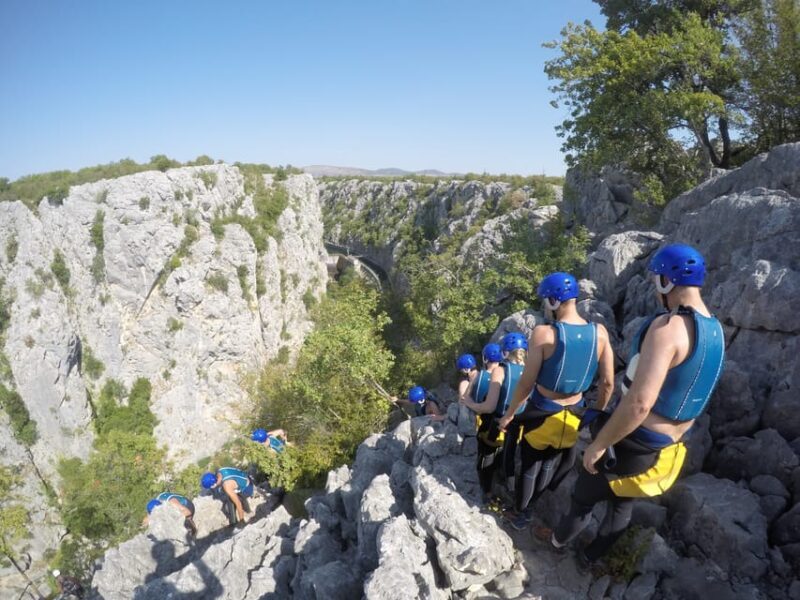 Iz Omisa/Zadvarija: Extremni Canyoning na rijeci Cetini - What to Expect from the Canyoning Tour