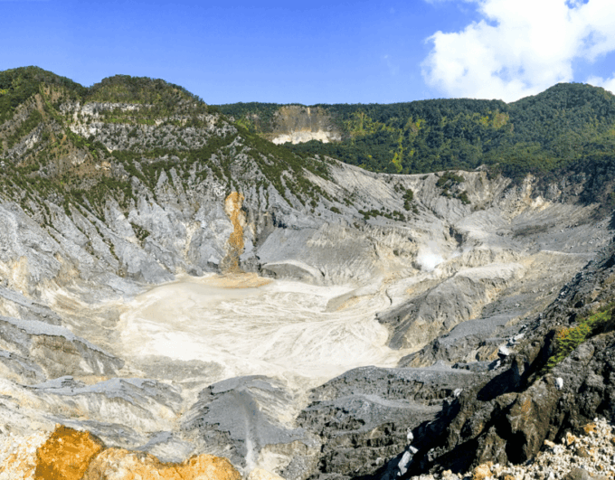 Jakarta: Tangkuban Perahu Volcano & Tea Plantations Day-Tour - Visiting Curug Cibareubeuy Waterfall