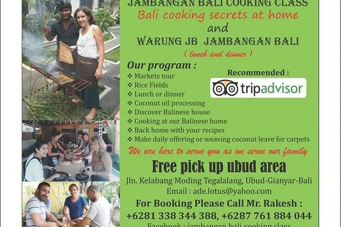 Jambangan Bali Cooking Class - Culinary Journey Through Ubud