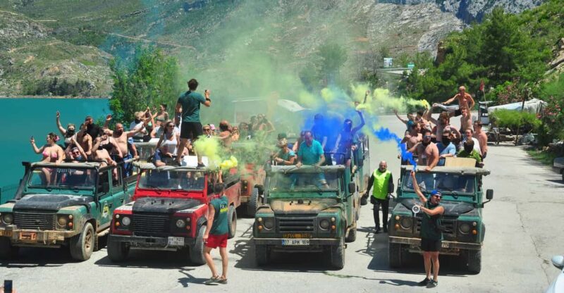 Jeep Safari-Lunch-Boat-Canyon-Waterfall-Foam,Water Party - The Itinerary in Detail