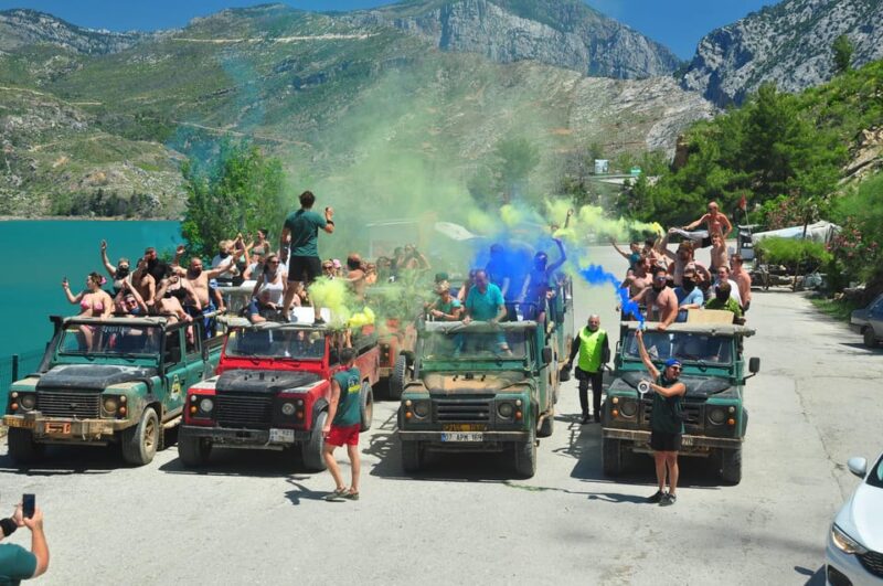 Jeep Safari-Lunch-Boat-Canyon-Waterfall-Foam,Water Party - Jeep Safari Adventure