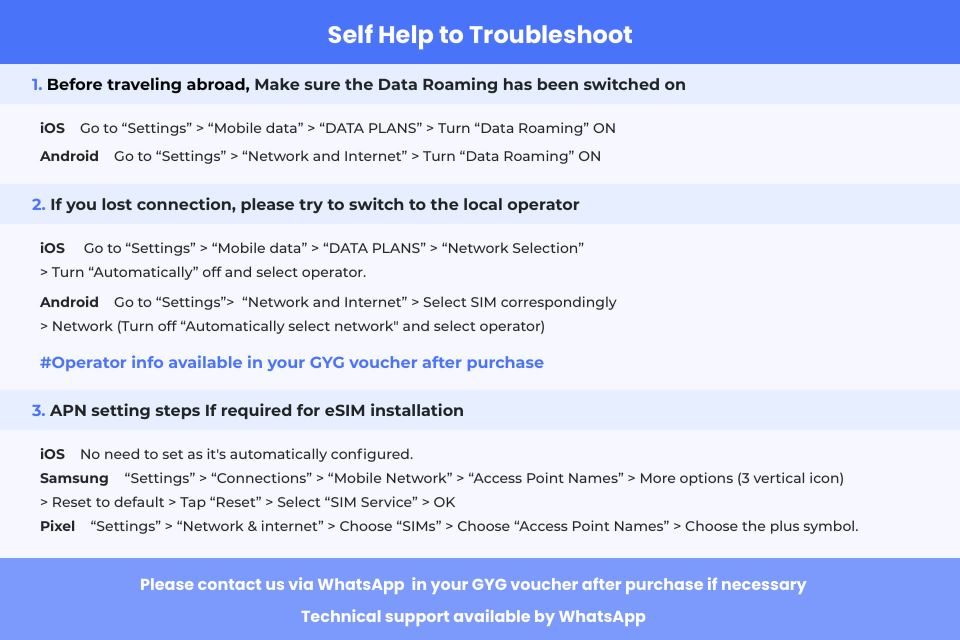 Jeju: South Korea/ Asia Esim Roaming Mobile Data Plan - Frequently Asked Questions