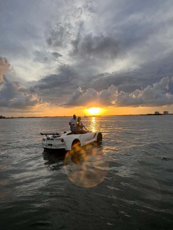 JetCars Miami Beach & Free Boat Ride + $250 Due At Check in - Key Points