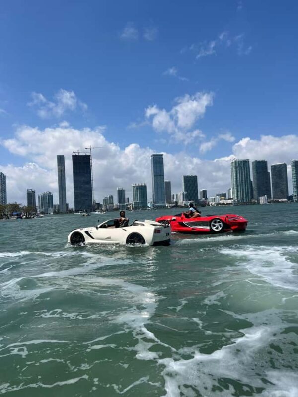 JetCars Miami Beach & Free Boat Ride + $250 Due At Check in - The Sum Up