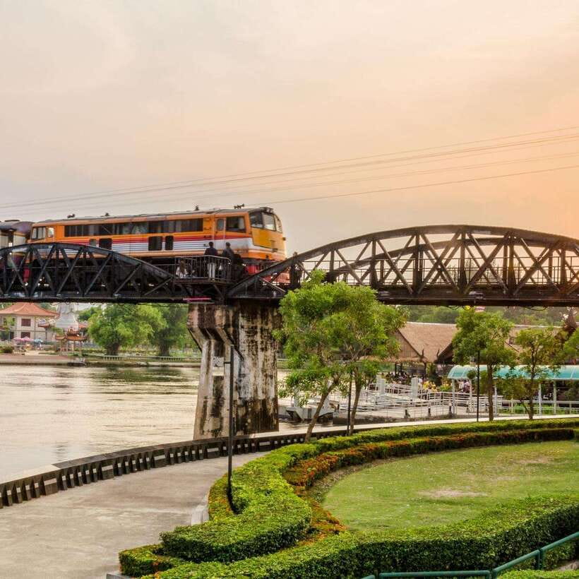 Kanchanaburi: River Kwai, Erawan Falls, and Elephant Tour - Main Stops: Bridge on the River Kwai