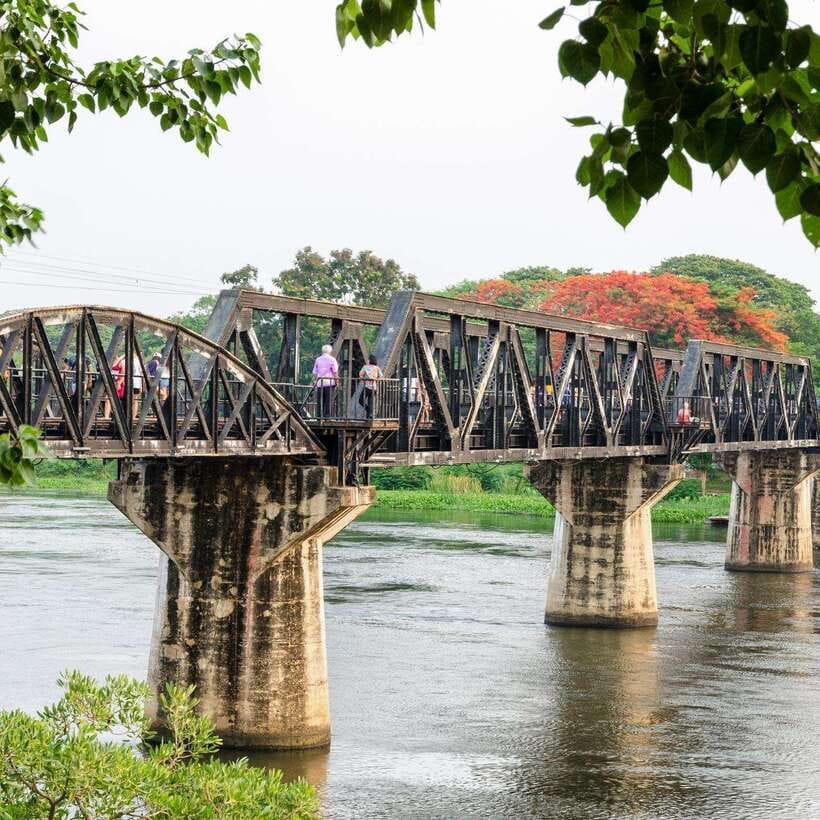Kanchanaburi: River Kwai, Erawan Falls, and Elephant Tour - Main Stops: ElephantsWorld