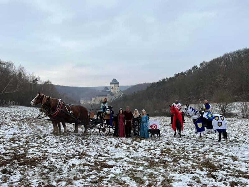 Karltejn and Big America quarry horse carriage tour - An Authentic Ride Through Czech Countryside